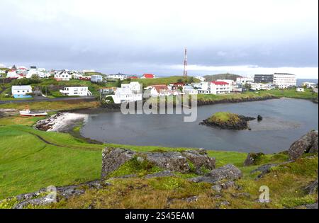 Stykkisholmur oder Stykkiholmsbaer. Region Vesturland, Halbinsel Snaefellsnes, Island. Stockfoto