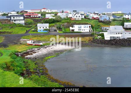 Stykkisholmur oder Stykkiholmsbaer. Region Vesturland, Halbinsel Snaefellsnes, Island. Stockfoto