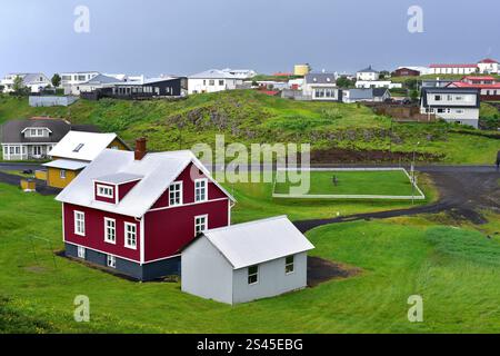 Stykkisholmur oder Stykkiholmsbaer. Region Vesturland, Halbinsel Snaefellsnes, Island. Stockfoto