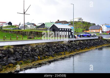 Stykkisholmur oder Stykkiholmsbaer. Region Vesturland, Halbinsel Snaefellsnes, Island. Stockfoto