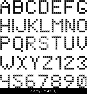 Quadratisches Feld gestylten Schriftsatz. 10 EPS-Vektor-Illustration ohne Transparenz. Stock Vektor