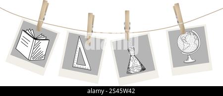 Zurück zu Schule-Design-Hintergrund. Vektor-Illustration. Stock Vektor