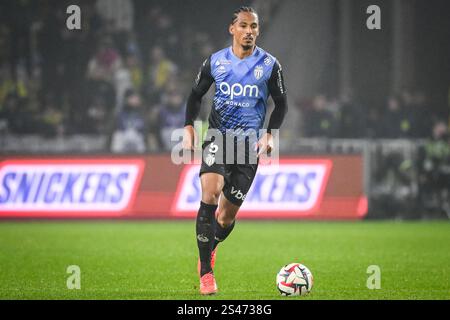 Nantes, Frankreich, Frankreich. Januar 2025. Thilo KEHRER von Monaco während des Ligue-1-Spiels zwischen dem FC Nantes und AS Monaco im La Beaujoire Stadion am 10. Januar 2025 in Nantes, Frankreich. (Kreditbild: © Matthieu Mirville/ZUMA Press Wire) NUR REDAKTIONELLE VERWENDUNG! Nicht für kommerzielle ZWECKE! Quelle: ZUMA Press, Inc./Alamy Live News Stockfoto