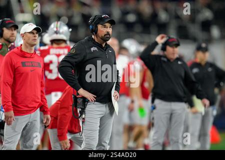 Head Coach Ryan Day (Ohio State Buckeyes) USA, Texas Longhorns vs Ohio State Buckeyes, College Football, Cotton Bowl Classic CFP Semifinal Game, 10.01.2025 Foto: Eibner-Pressefoto/Scott Coleman Stockfoto