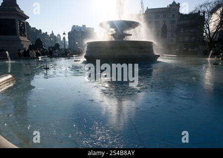 Westminster, London, Großbritannien. Januar 2025. UK Wetter: Eiskaltes Wetter in London. Quelle: Matthew Chattle/Alamy Live News Stockfoto