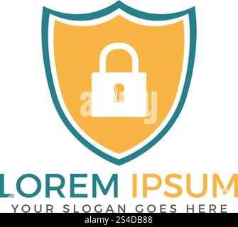 Sicherheit Technologie Vorhängeschloss Schild internet Vector Illustration. Stock Vektor