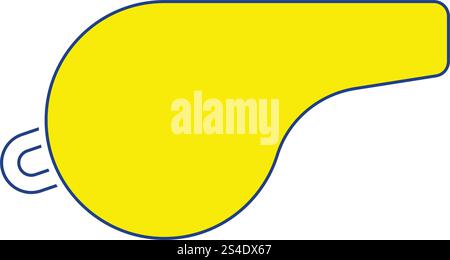 Pfeifen Symbol. Thin Line Design. Vector Illustration. Stock Vektor