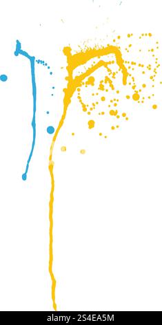 Grunge Muster. Farbe auf Weiß. Vector Illustration. Stock Vektor