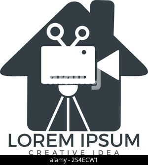 Logo für Haus, Film oder Film. Stock Vektor