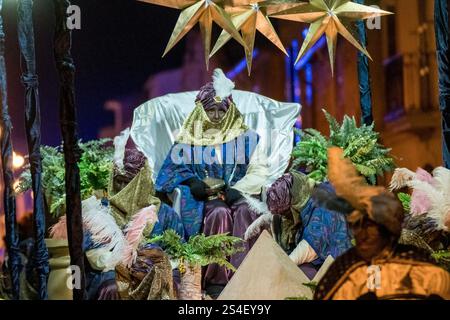 Parade der drei Weisen, Llucmajor, Mallorca, Balearen, Spanien Stockfoto