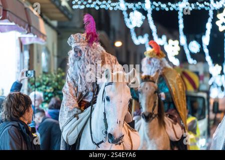Parade der drei Weisen, Llucmajor, Mallorca, Balearen, Spanien Stockfoto
