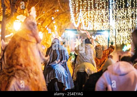 Parade der drei Weisen, Llucmajor, Mallorca, Balearen, Spanien Stockfoto