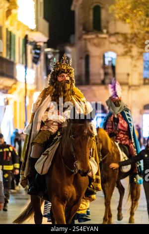 Parade der drei Weisen, Llucmajor, Mallorca, Balearen, Spanien Stockfoto