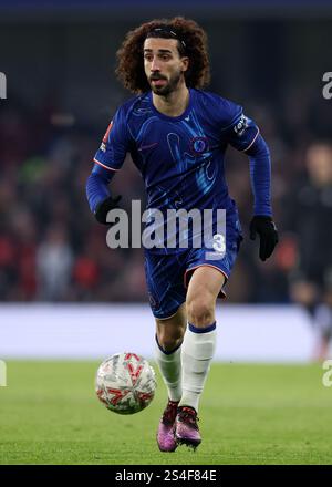 London, Großbritannien. Januar 2025. Marc Cucurella aus Chelsea während des FA Cup Spiels in Stamford Bridge, London. Der Bildnachweis sollte lauten: Paul Terry/Sportimage Credit: Sportimage Ltd/Alamy Live News Stockfoto