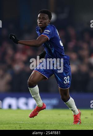 London, Großbritannien. Januar 2025. Tyrique George aus Chelsea während des FA Cup-Spiels in Stamford Bridge, London. Der Bildnachweis sollte lauten: Paul Terry/Sportimage Credit: Sportimage Ltd/Alamy Live News Stockfoto