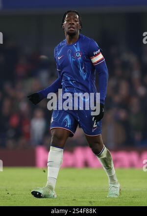 London, Großbritannien. Januar 2025. Axel Disasi von Chelsea während des FA Cup Spiels in Stamford Bridge, London. Der Bildnachweis sollte lauten: Paul Terry/Sportimage Credit: Sportimage Ltd/Alamy Live News Stockfoto