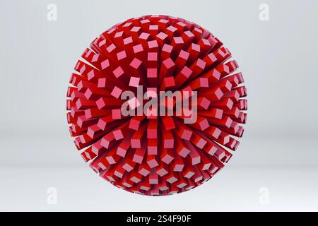 Kubikkugel. 3D-Renderbild. Stockfoto