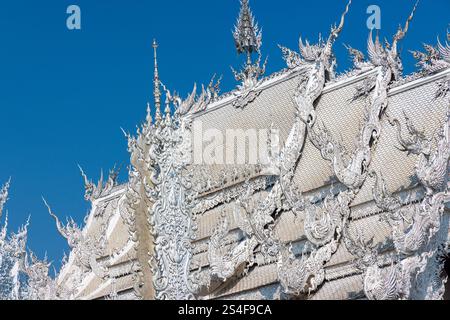 Der Weiße Tempel in Chiang Rai, Thailand Stockfoto