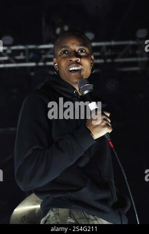 UK. Januar 2025. LONDON, ENGLAND – 11. JANUAR: KAILA Whyte von The None trat am 11. Januar 2025 im Electric Ballroom in Camden auf. CAP/MAR © MAR/Capital Pictures Credit: Capital Pictures/Alamy Live News Stockfoto