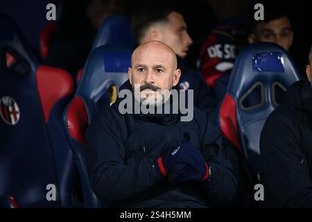 Bologna, Italien. Januar 2025. Vincenzo Italiano (Bologna FC) Porträt während des Spiels Bologna FC vs AS Roma, italienische Fußball Serie A in Bologna, Italien, 12. Januar 2025 Credit: Independent Photo Agency/Alamy Live News Stockfoto