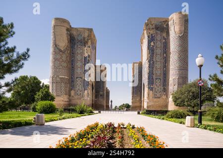 Ruinen des Ak-Saray Palastes in Shahrisabz in der Provinz Samarkand Stockfoto