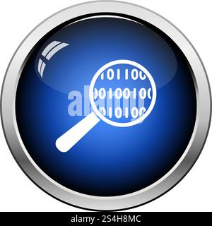 Daten analysieren. Glänzendes Design. Vector Illustration. Stock Vektor