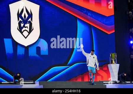 Torino, Italien. Januar 2025. Gianluigi Buffon beim Spiel Legend und Streamer beim Finale der Kings World Cup Nation zwischen Brasilien und Kolumbien im Juventus-Stadion in Turin, Nordwesten Italiens - 12. Januar 2025. Sport - Fußball FC (Foto: Fabio Ferrari/LaPresse) Credit: LaPresse/Alamy Live News Stockfoto