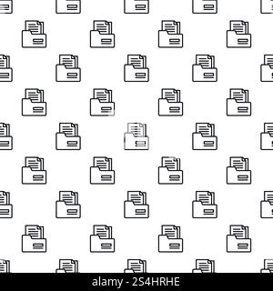 Steuerordnermuster nahtlose Wiederholung des Hintergrunds für jedes Webdesign. Nahtloses Muster für Steuerordner Stock Vektor