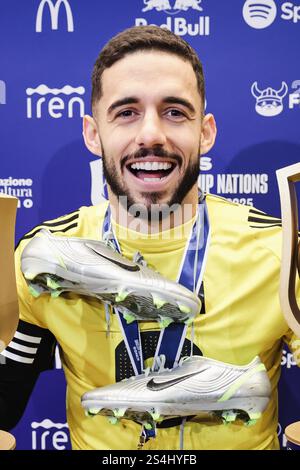 Mailand, Italien. Januar 2025. Turin - Kings World Cup Nationen 2025, Mixed Zone Finale - Brasilien gegen Kolumbien. Auf dem Foto: Kelvin Oliveira Credit: Independent Photo Agency/Alamy Live News Stockfoto