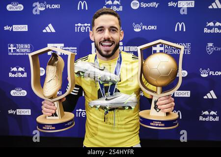 Mailand, Italien. Januar 2025. Turin - Kings World Cup Nationen 2025, Mixed Zone Finale - Brasilien gegen Kolumbien. Auf dem Foto: Kelvin Oliveira Credit: Independent Photo Agency/Alamy Live News Stockfoto