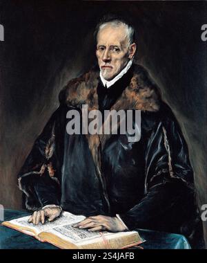 Porträt von Dr. Francisco de Pisa, Gemälde von El Greco Stockfoto