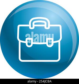 Koffer-Symbol. Kontur-Suitcase-Vektor-Symbol für Webdesign isoliert auf weißem Hintergrund. Koffer-Symbol, Outline-Stil Stock Vektor
