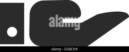 Symbol Hand geben. Einfache Illustration von Geben Hand Vektor Symbol für Web Design isoliert auf weißem Hintergrund. Geben Sie Hand-Symbol, einfach Stil Stock Vektor