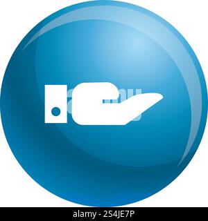 Symbol Hand geben. Einfache Illustration von Geben Hand Vektor Symbol für Web Design isoliert auf weißem Hintergrund. Geben Sie Hand-Symbol, einfach Stil Stock Vektor