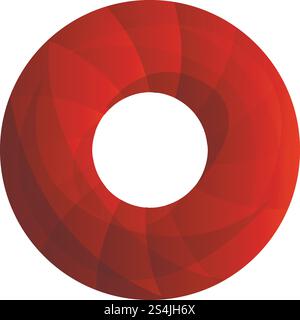 Symbol für Donut-Cookies. Cartoon von Donut Cookies Vektor-Symbol für Web-Design isoliert auf weißem Hintergrund. Donut-Kekse-Symbol, Cartoon-Stil Stock Vektor