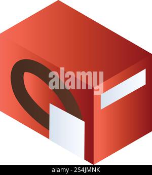 NAMENSSYMBOL. Isometrisch des NAMENSVEKTORSYMBOLS für Webdesign isoliert auf weißem Hintergrund. NAMENSSYMBOL, isometrischer Stil Stock Vektor