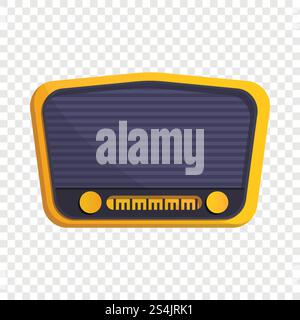 Vintage-Home Radio-Symbol. Cartoon von Vintage Home Radio Vektor Symbol für Web Design . Vintage-Radio-Ikone im Cartoon-Stil Stock Vektor