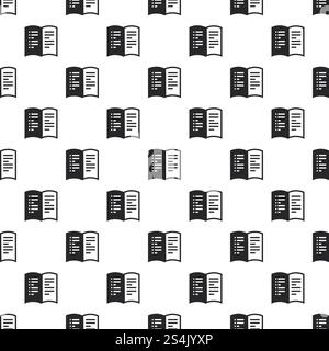 Nahtlose Vektorwiederholung für jedes Webdesign. Nahtloser Vektor für Buchmuster öffnen Stock Vektor