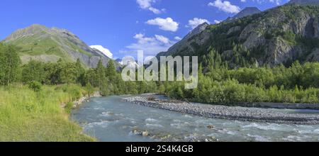 Romanche Villar-d'Arene, Departement Hautes-Alpes, Frankreich, Europa Stockfoto