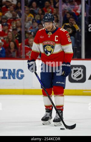 SUNRISE, FL - Florida Panthers Aleksander Barkov #16 in Aktion (Foto: Chris Arjoon) Stockfoto