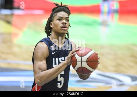 Darius Acuff Jr. (USA). FIBA Basketball Americup U18 - Buenos Aires 2024 Stockfoto