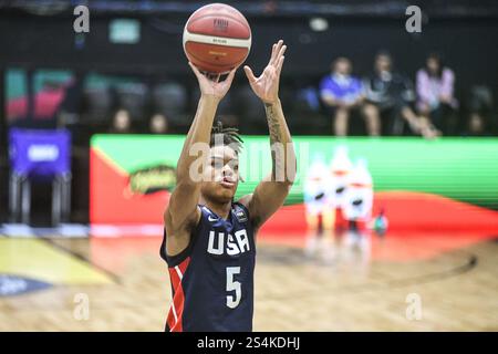 Darius Acuff Jr. (USA). FIBA Basketball Americup U18 - Buenos Aires 2024 Stockfoto