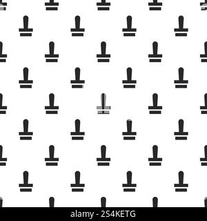 Nahtlose Vektorwiederholung für jedes Webdesign. Nahtloser Vektor des Stempelmusters Stock Vektor