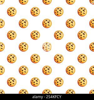 Erdnuss-Cookies Muster nahtlose Vektorwiederholung für jedes Webdesign. Erdnusskekse Muster nahtloser Vektor Stock Vektor