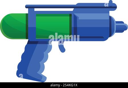 Symbol für Wasserpistole. Cartoon des Wasserpistolenvektorsymbols für Webdesign isoliert auf weißem Hintergrund. Wasserpistolenfigur im Cartoon-Stil Stock Vektor