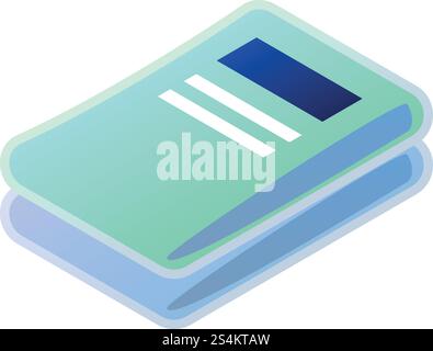 Symbol für gewaschene Wäsche. Isometrisch des Vektorsymbols für gereinigte Wäschekleidung für Webdesign isoliert auf weißem Hintergrund. Symbol für gewaschene Wäsche, isometrischer Stil Stock Vektor