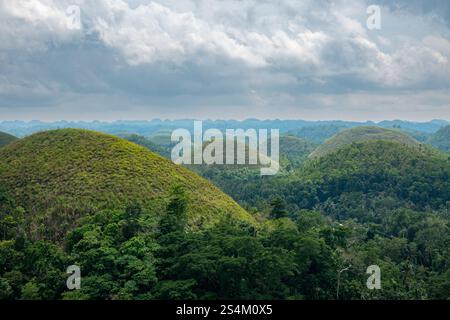Chocolate Hills Bohol, Central Visayas, Philippinen, Südostasien Stockfoto