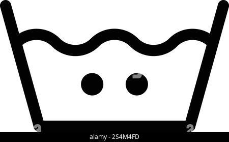 Symbol bei 40 Grad waschen. Umrisswäsche bei 40 Grad Vektorsymbol für Webdesign isoliert auf weißem Hintergrund. Waschen bei 40 Grad Symbol, umrissener Stil Stock Vektor