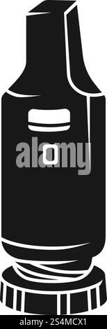 Symbol für Inhalator. Einfache Illustration des Inhalator-Vektorsymbols für Web-Design isoliert auf weißem Hintergrund. Inhalator-Symbol, einfacher Stil Stock Vektor