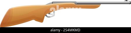 Symbol für das alte Jägergewehr. Zeichentrick des alten Jägergewehr-Vektor-Icons für Web-Design isoliert auf weißem Hintergrund. Alte Jägergewehre, Zeichentrickstil Stock Vektor